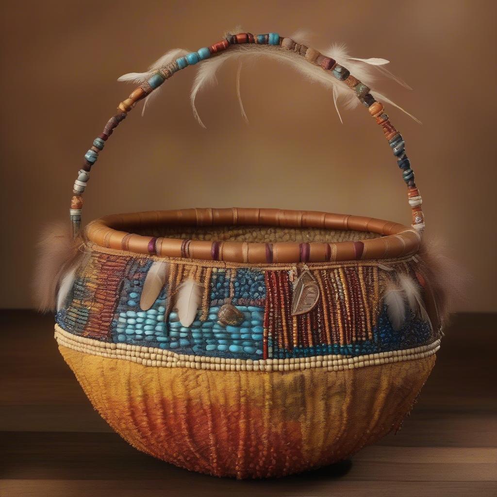 Decorating a Finished Gourd Basket