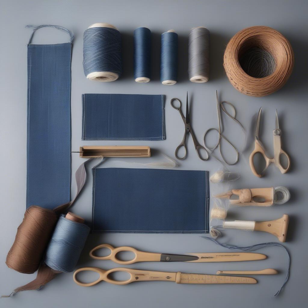 Essential Tools and Materials for Denim Basket Weaving