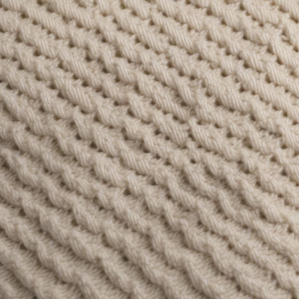 Diagonal Basket Weave Knit Swatch