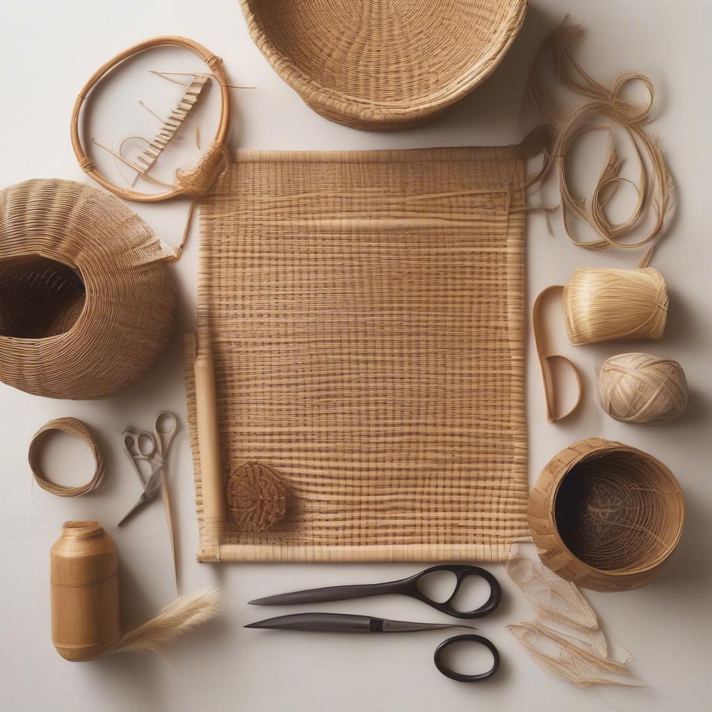 Essential Tools and Materials for Diagonal Basket Weaving