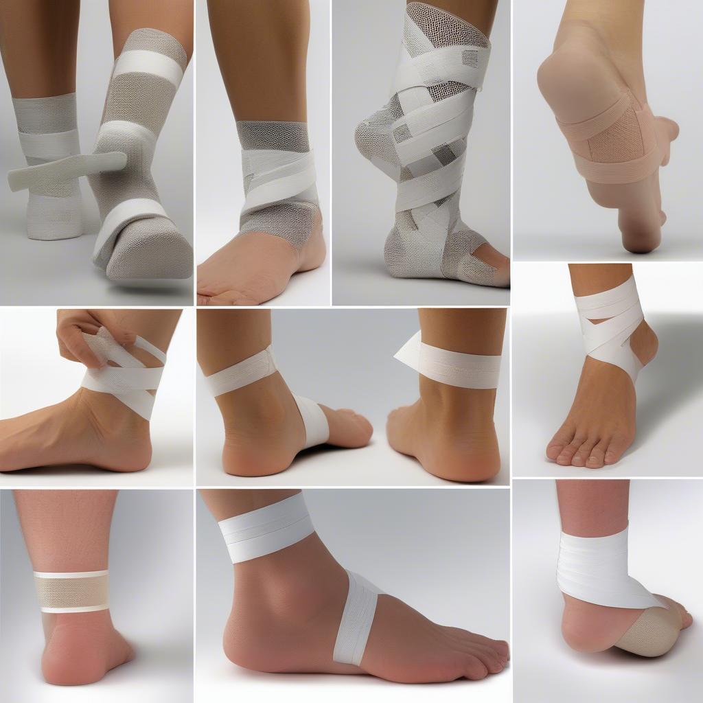 Various Ankle Taping Techniques