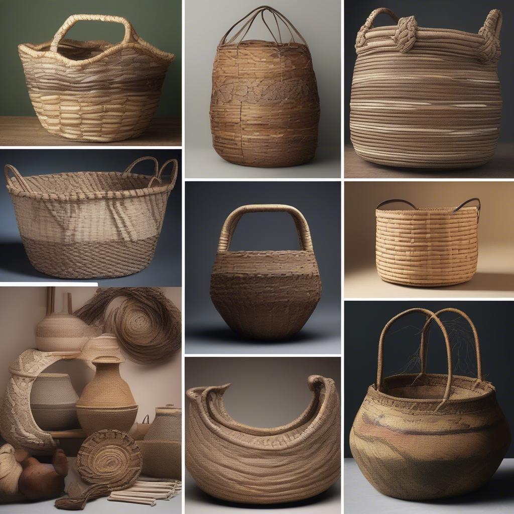 Various Styles of Woven Baskets