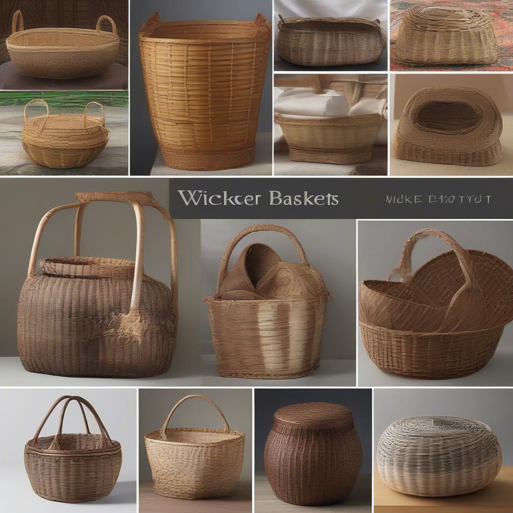 Variety of Basket Types and Weaving Materials