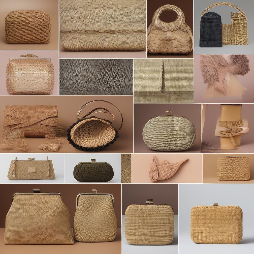 Variety of Basket Weave Clutches