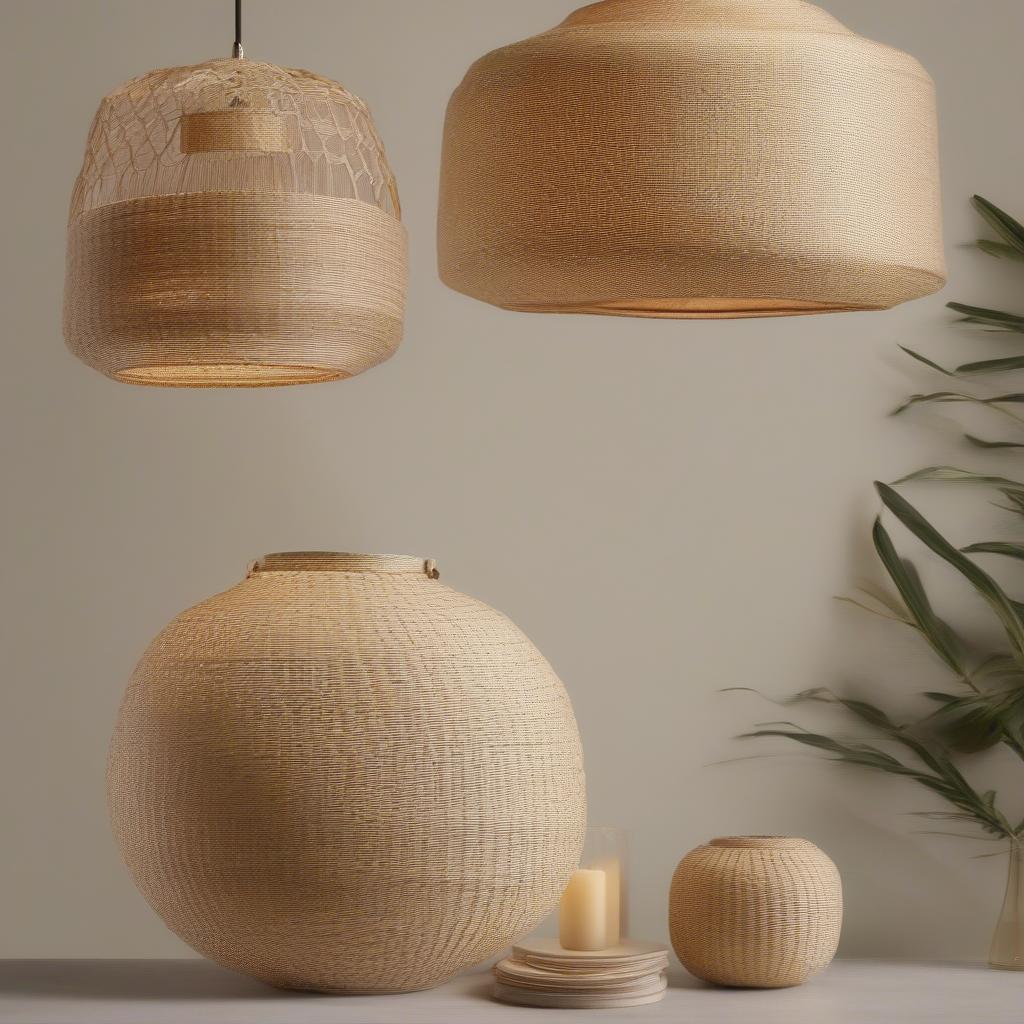 Different Basket Weave Light Shade Styles