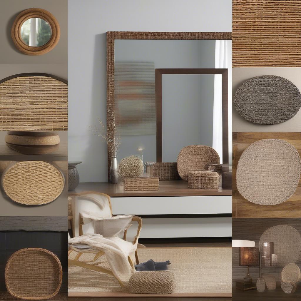 Different Styles of Basket Weave Mirrors