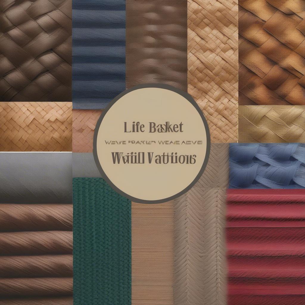 Variations in Basket Weave Paper Patterns