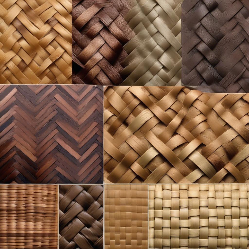 Variety of Basket Weave Patterns for Chair Seats