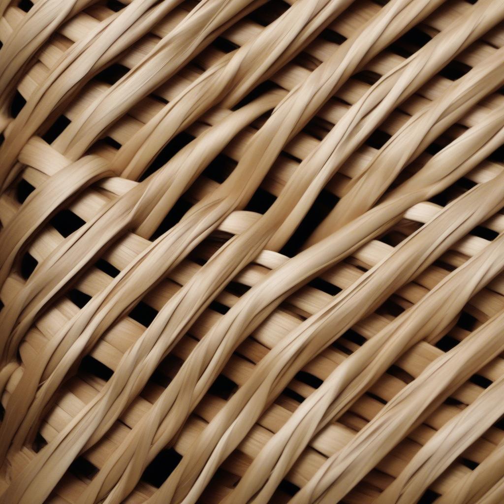 Different Basket Weave Patterns on Wicker and Rattan