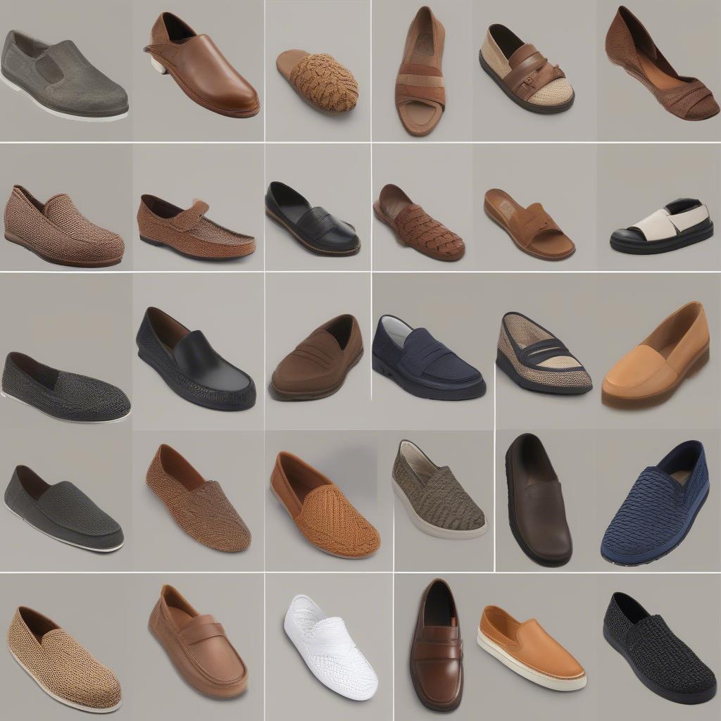 Variety of Basket Weave Shoe Styles