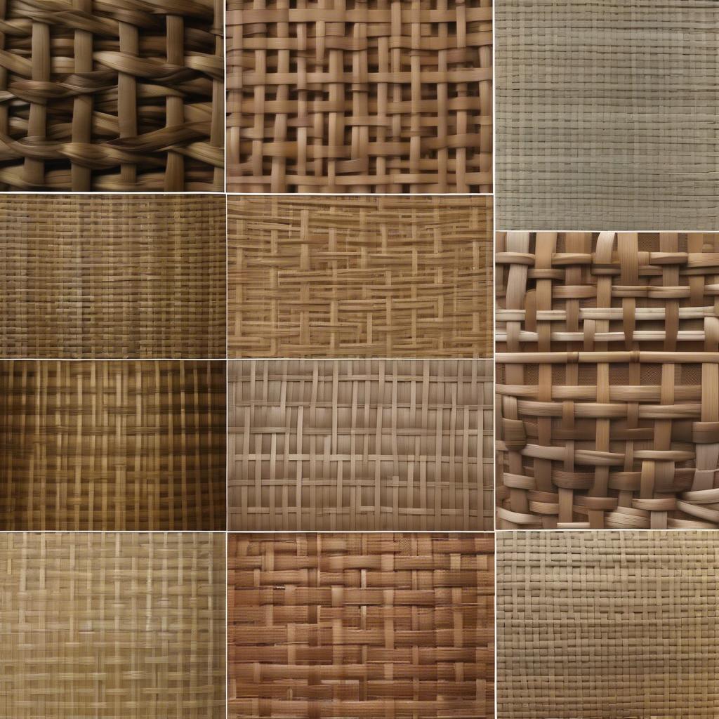 Different Basket Weave Variations: Exploring variations in materials and weaving techniques.