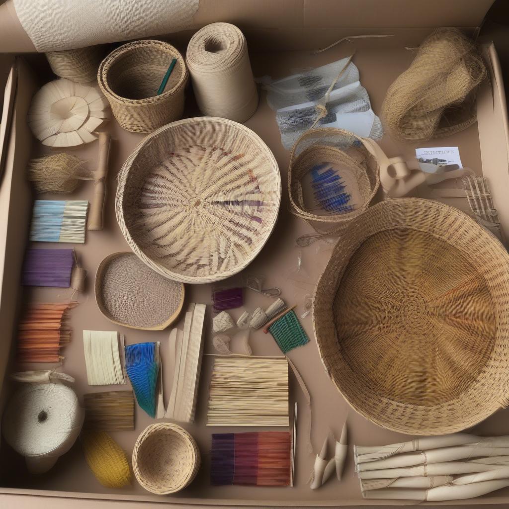 Variety of Basket Weaving Kits for Girls