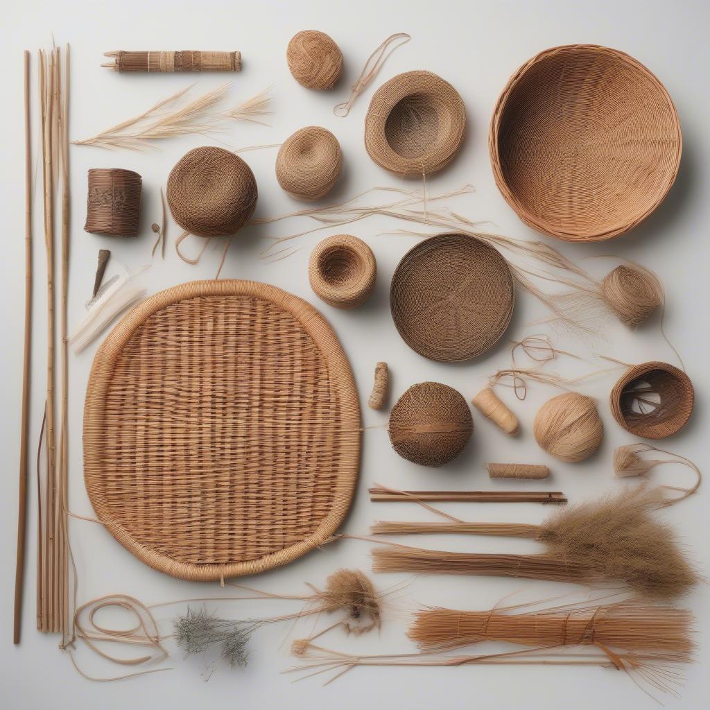 Different Basket Weaving Materials