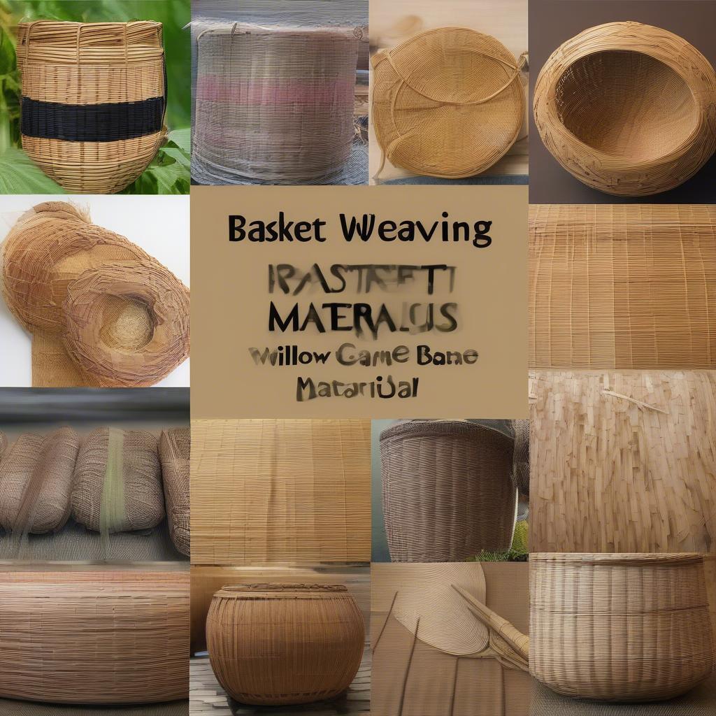 Different Basket Weaving Materials