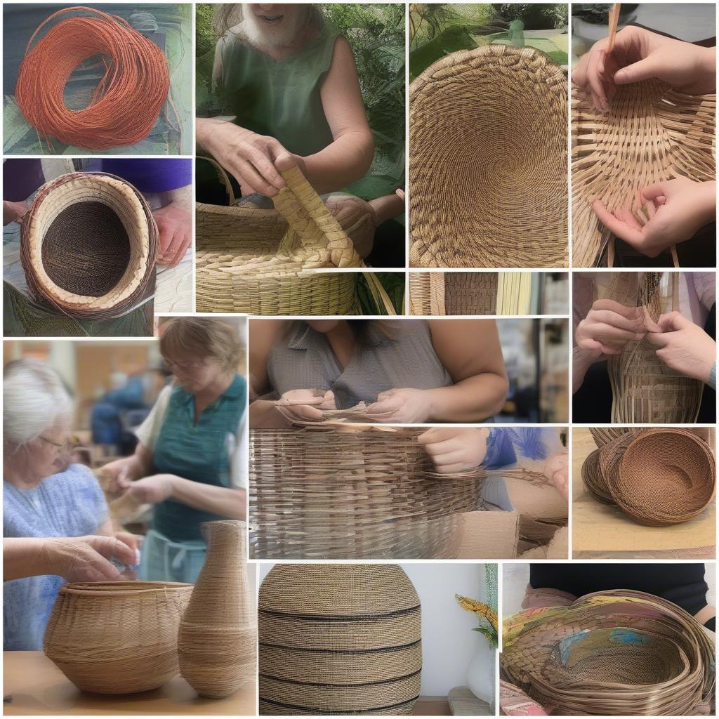 Diverse Basket Weaving Styles Taught in Melbourne Workshops (2019)