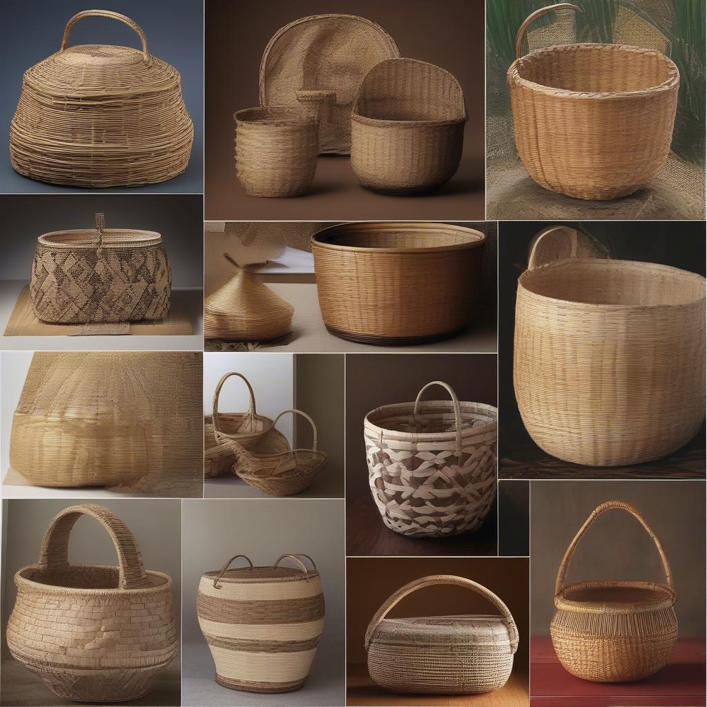 Different Basket Weaving Styles with Reed