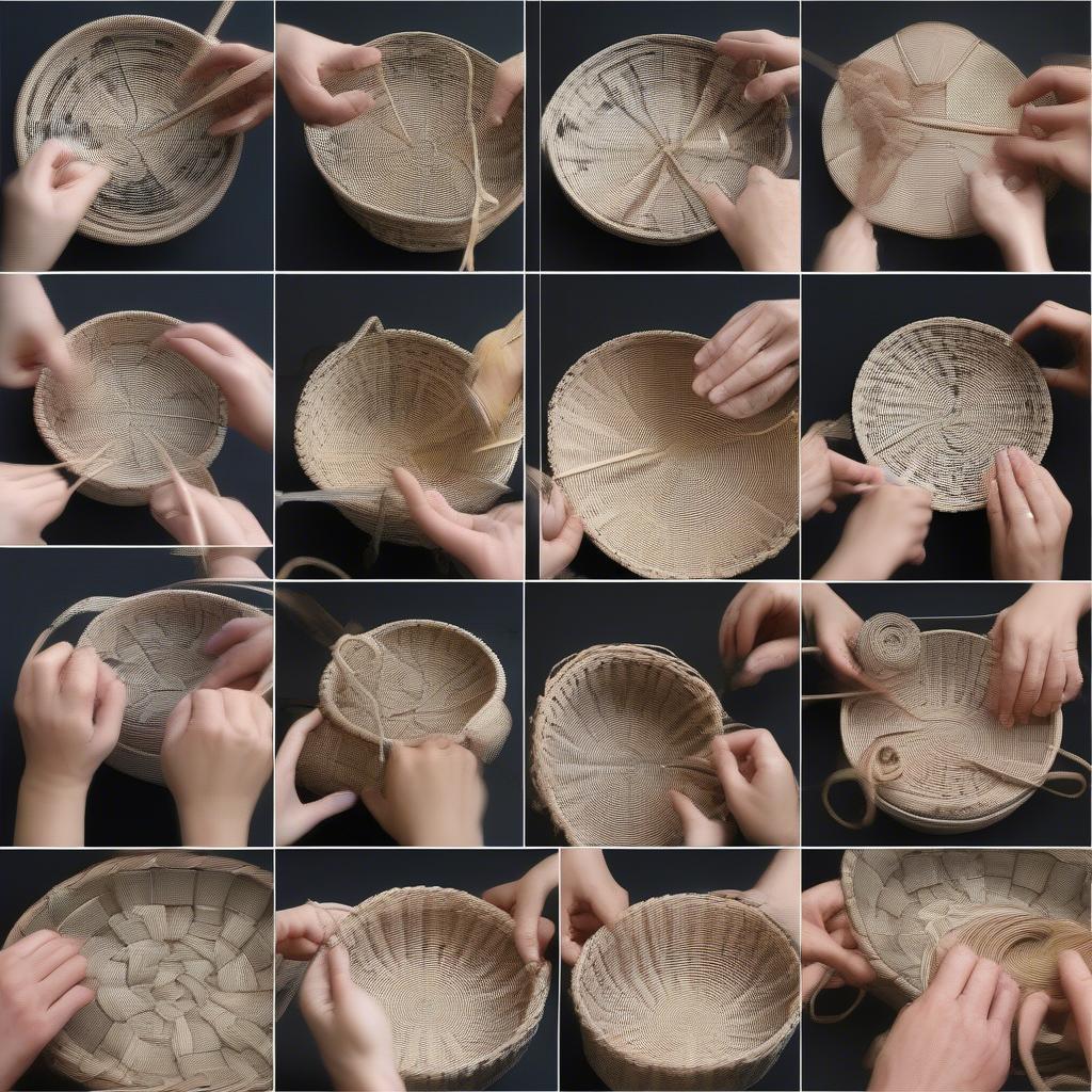 Various Basket Weaving Techniques Demonstrated