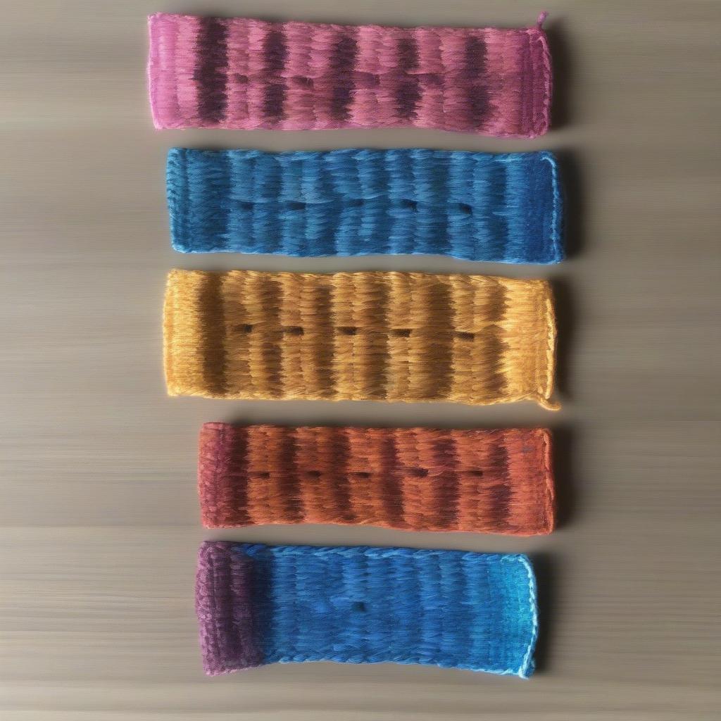 Different Color Change Methods in Basket Weave