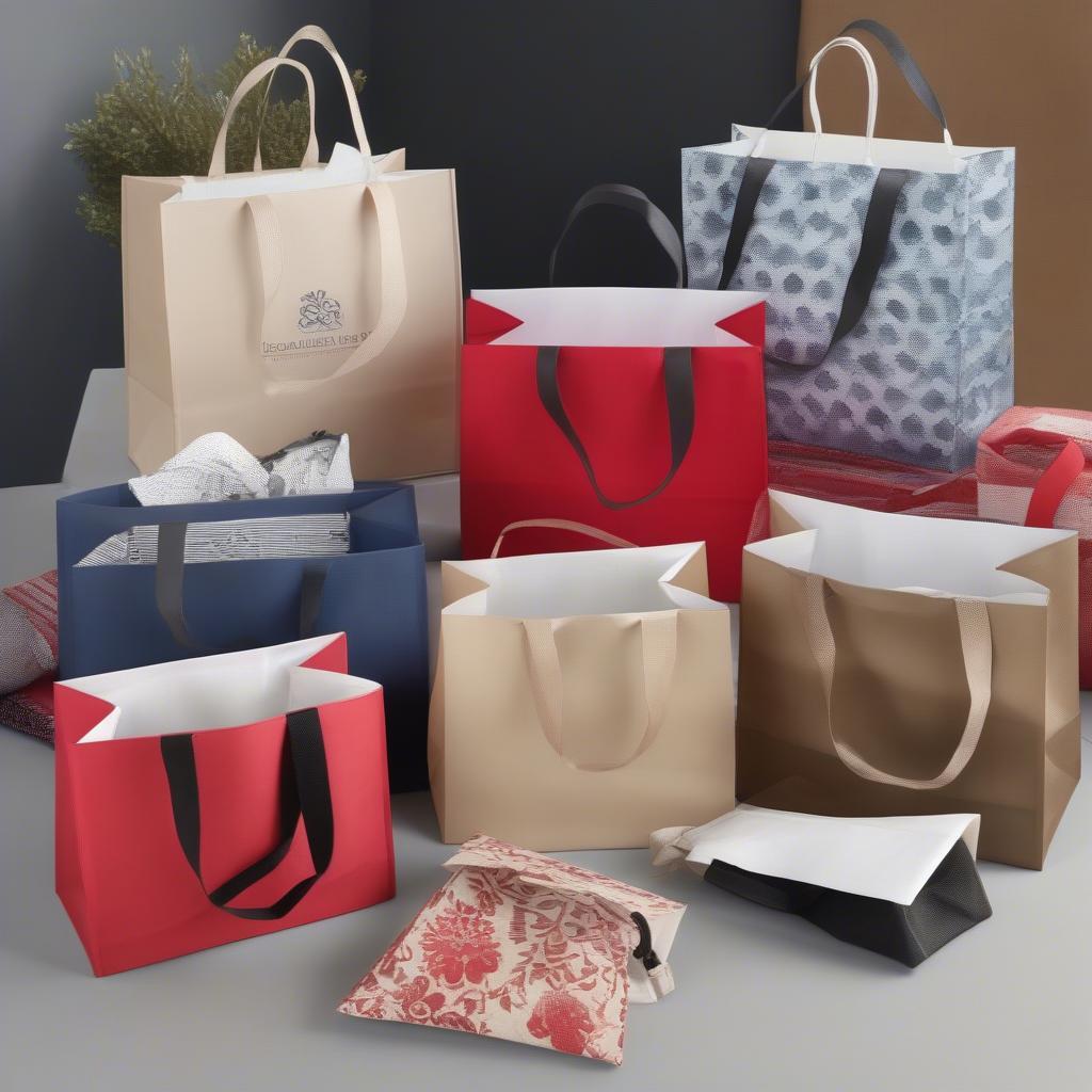 Different Colors and Designs of Non-Woven Gift Bags