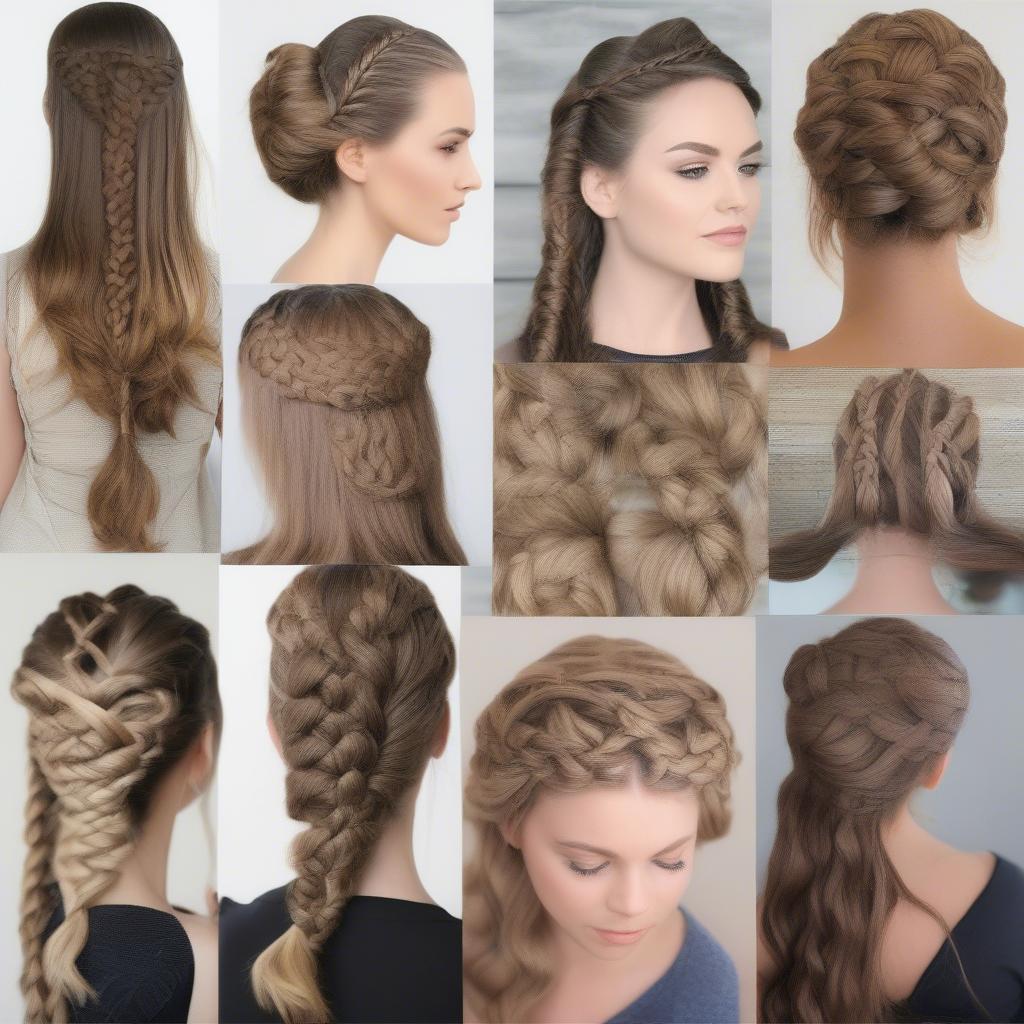 Variations of the Elrond Basket Weave Hairstyle