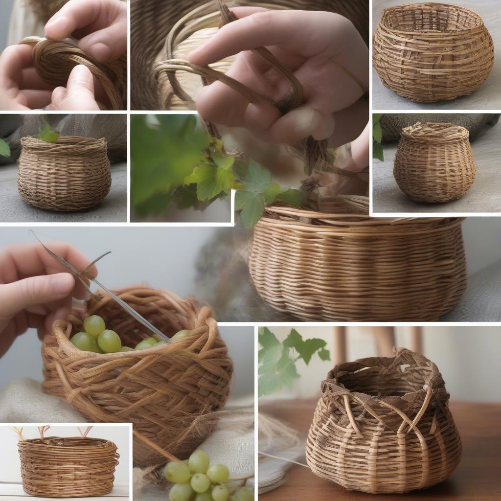 Different Grapevine Basket Weaving Techniques