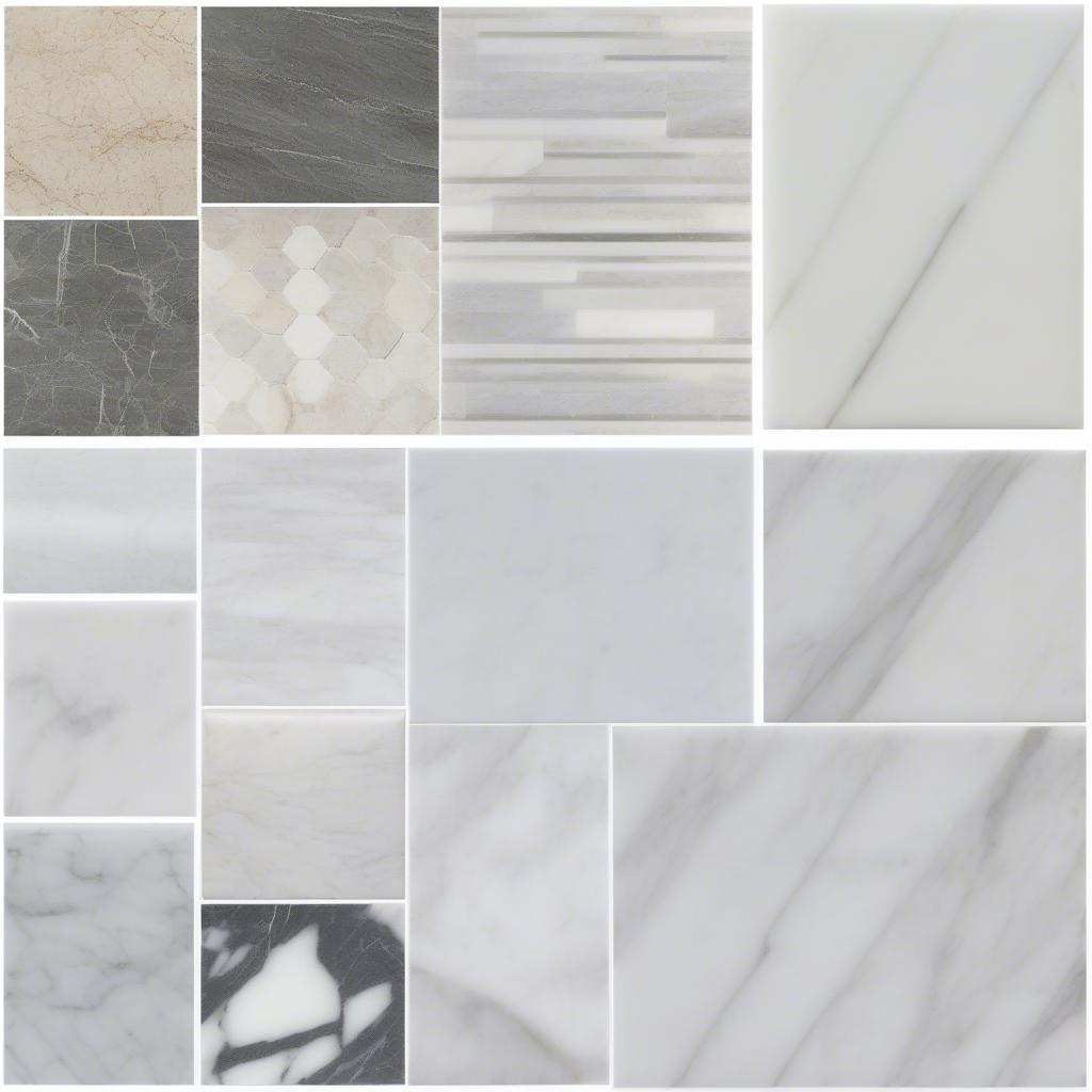 Different Marble Types for Basket Weave