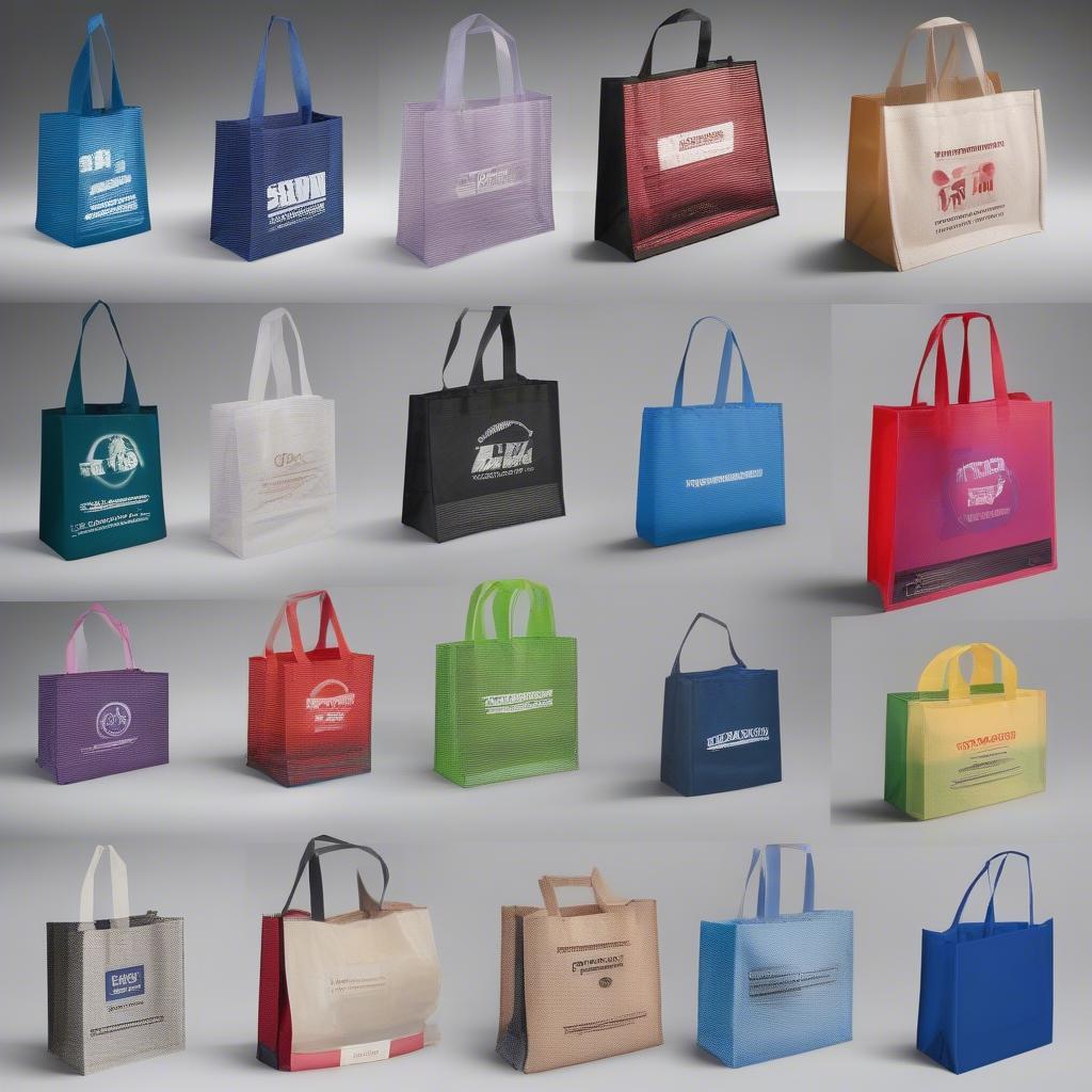 Variety of Non-Woven Bags Produced by Semi-Automatic Machines