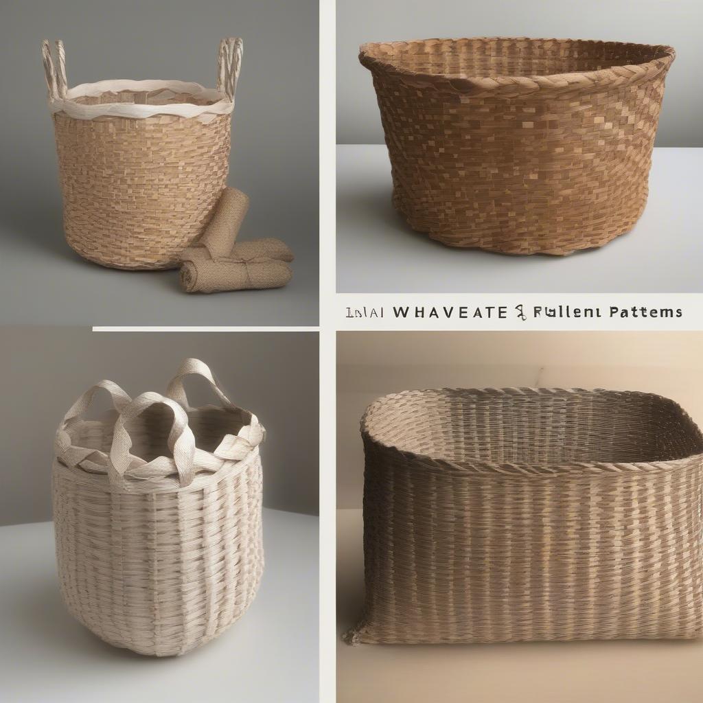 Various Paper Basket Weaving Patterns