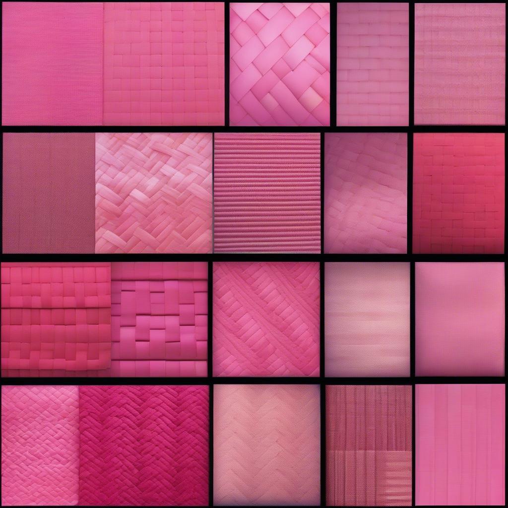 Variety of Pink Weave Patterns