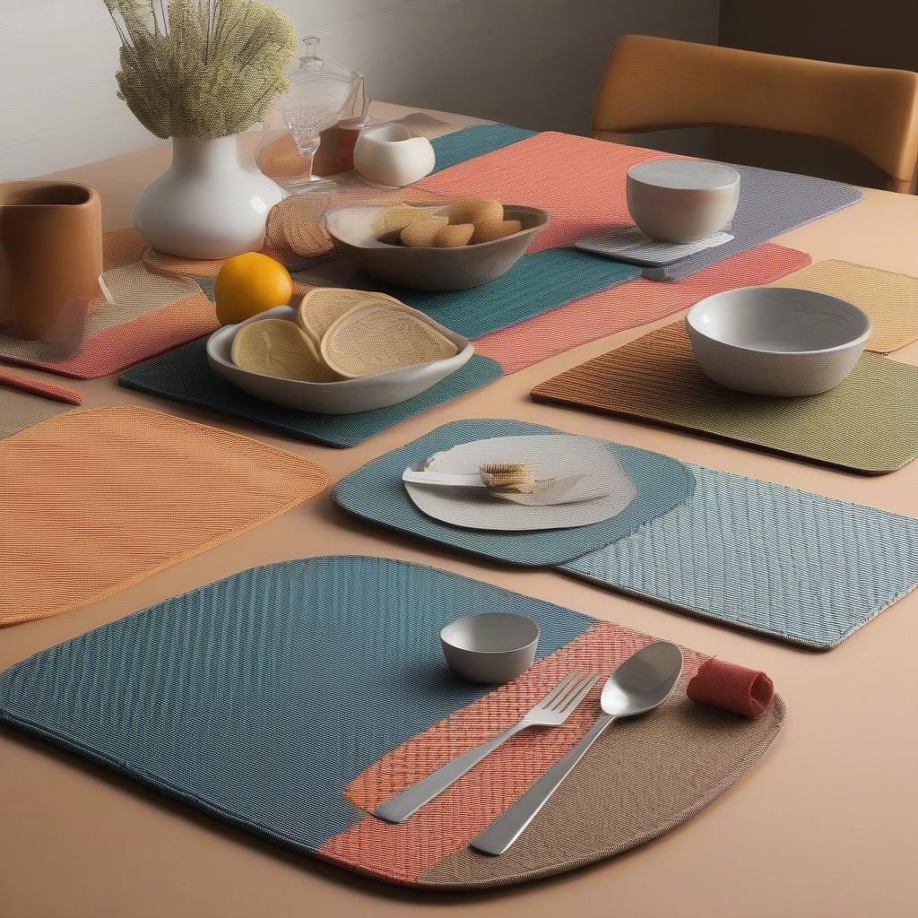 Different Placemat Styles and Colors