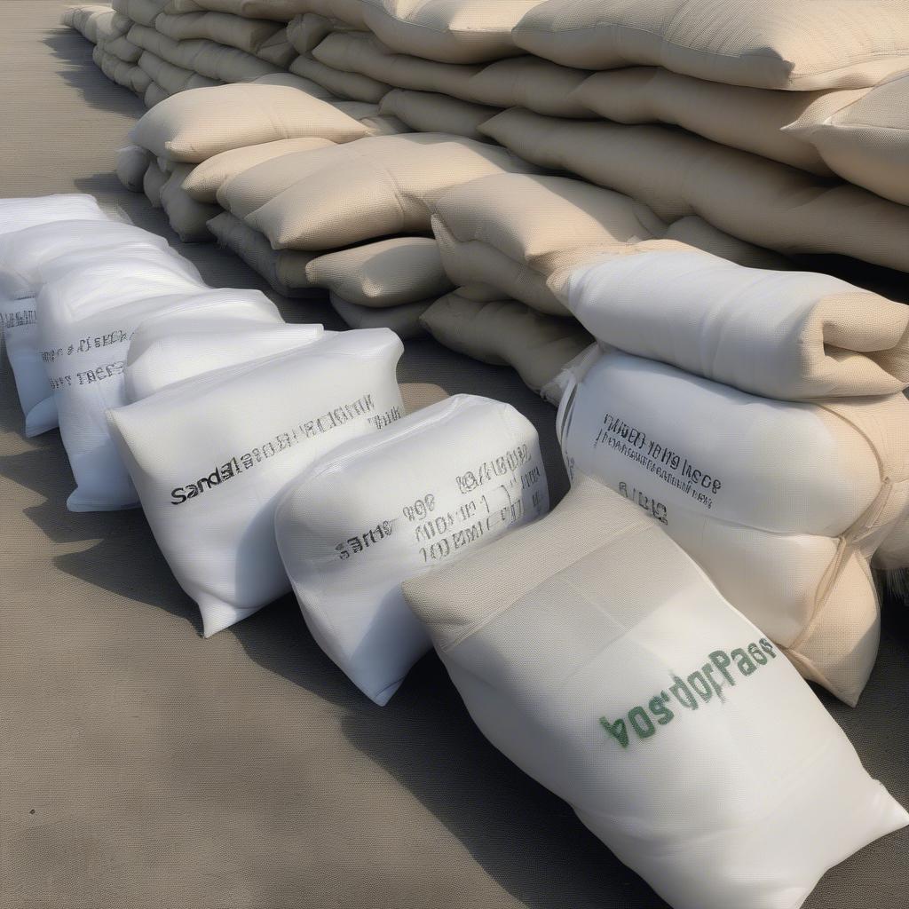 Different Sizes of Woven Polypropylene Sandbags