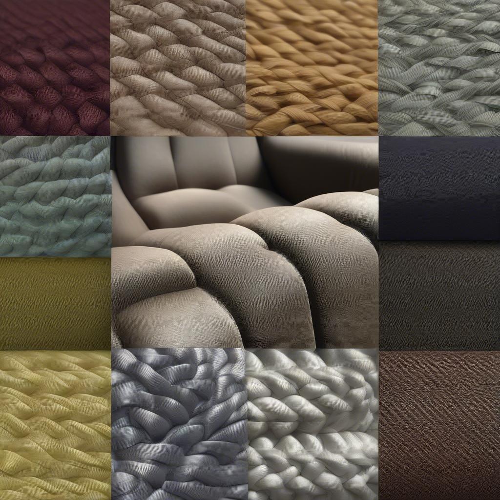 Variety of soft weave materials used in gaming chairs