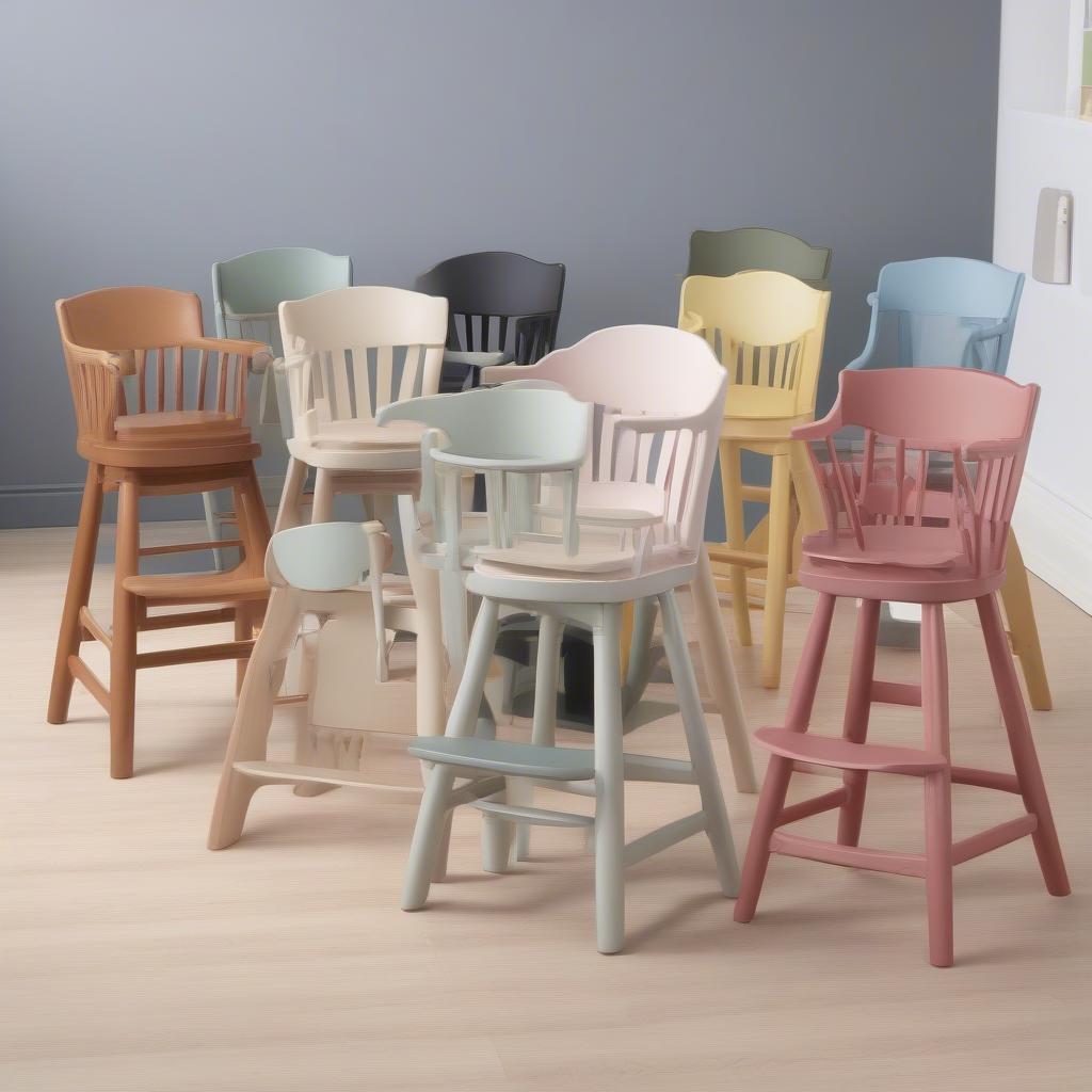 Different Styles of Baby Weaver High Chairs 