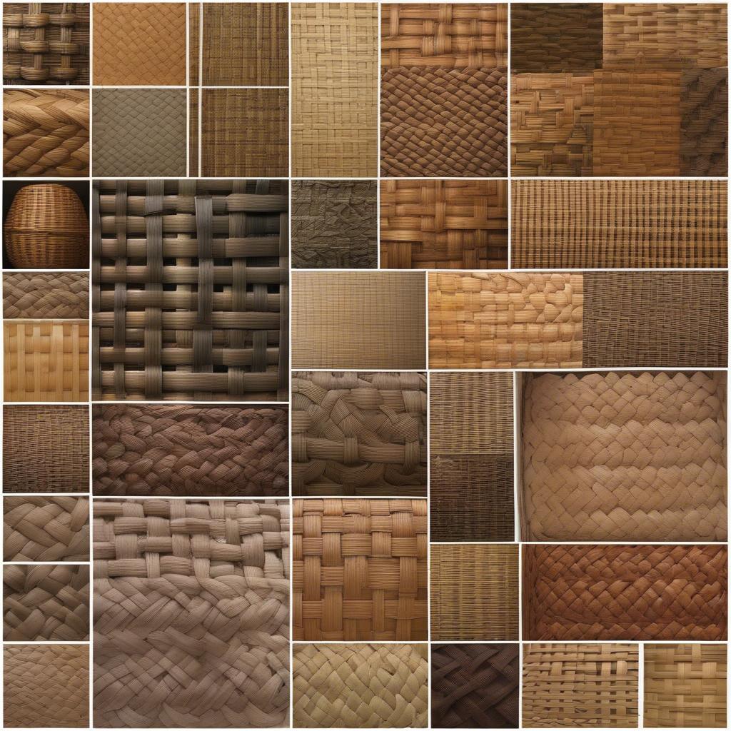 Different types of basket weave patterns for backgrounds