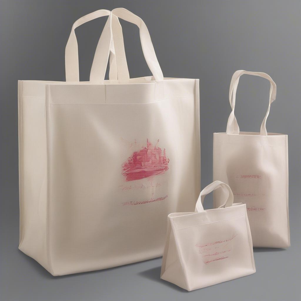 Different Types of Non Woven Bags: Showcase different types of non-woven bags, such as tote bags, shopping bags, drawstring bags, and promotional bags, highlighting their diverse applications.