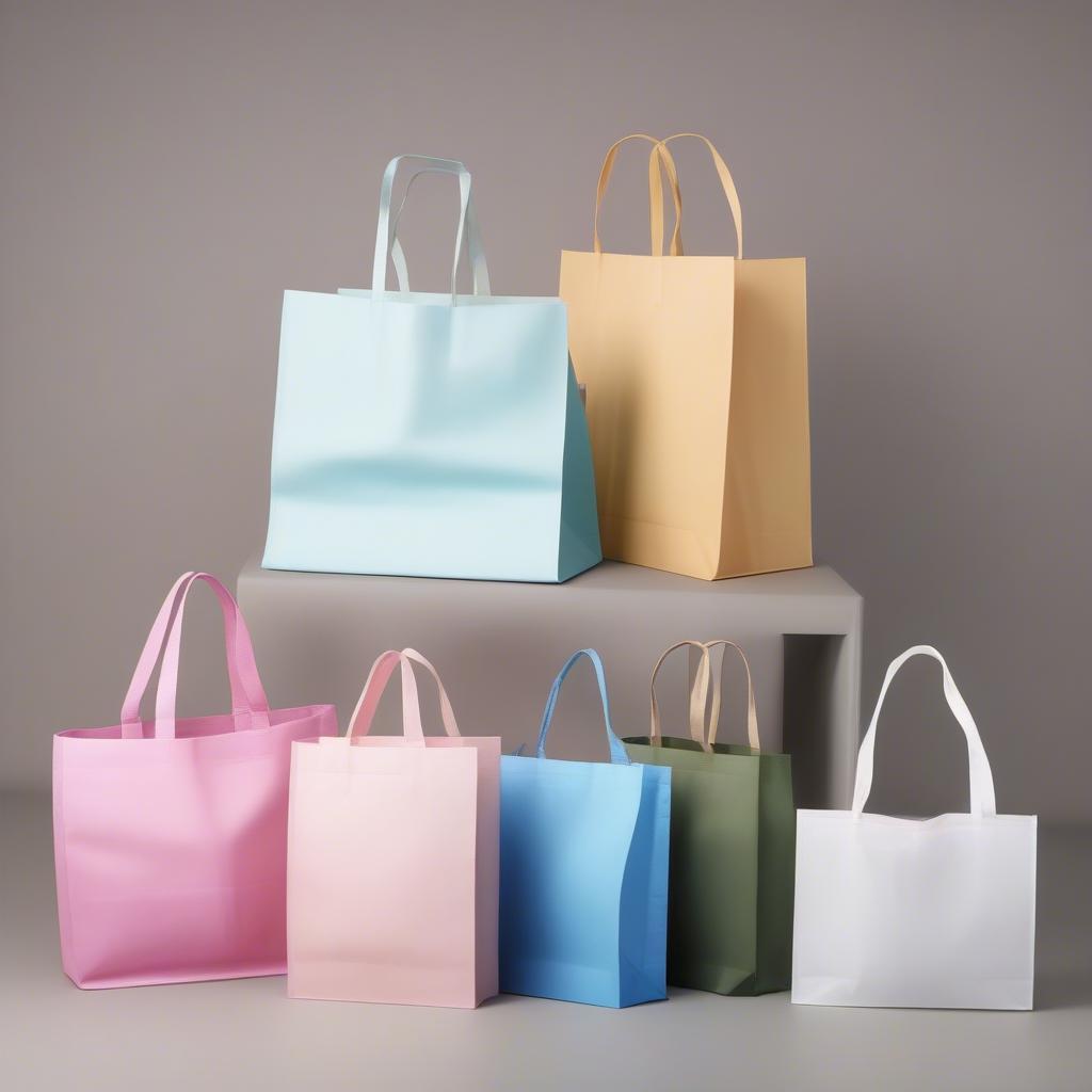 Various types of non-woven bags