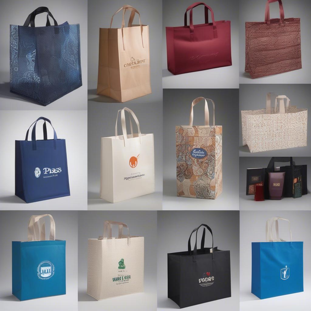 Showcase different types of non-woven bags available.