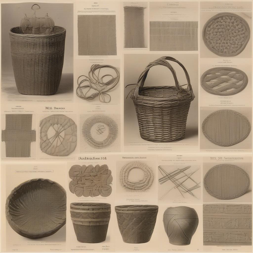 Different Types of Antique Basket Weaving Patterns