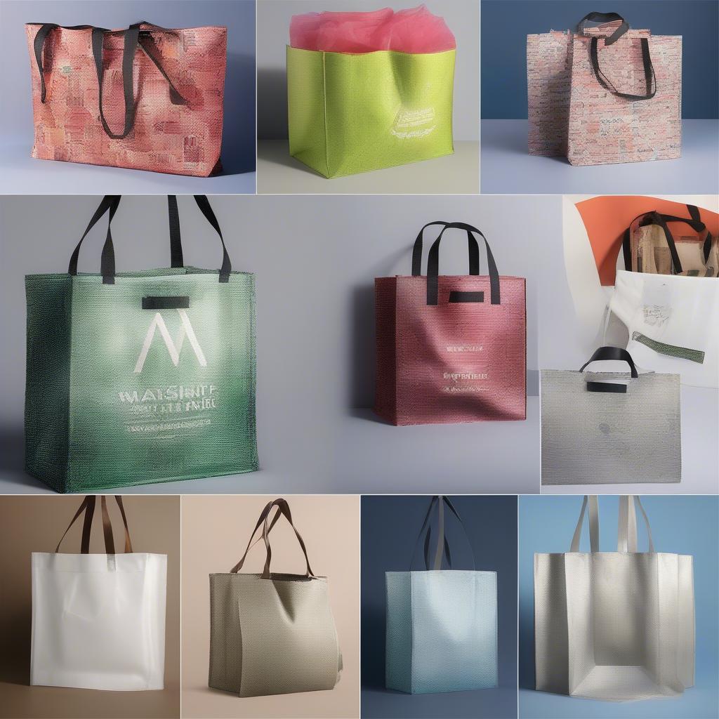 Variety of Custom Non Woven Tote Bags