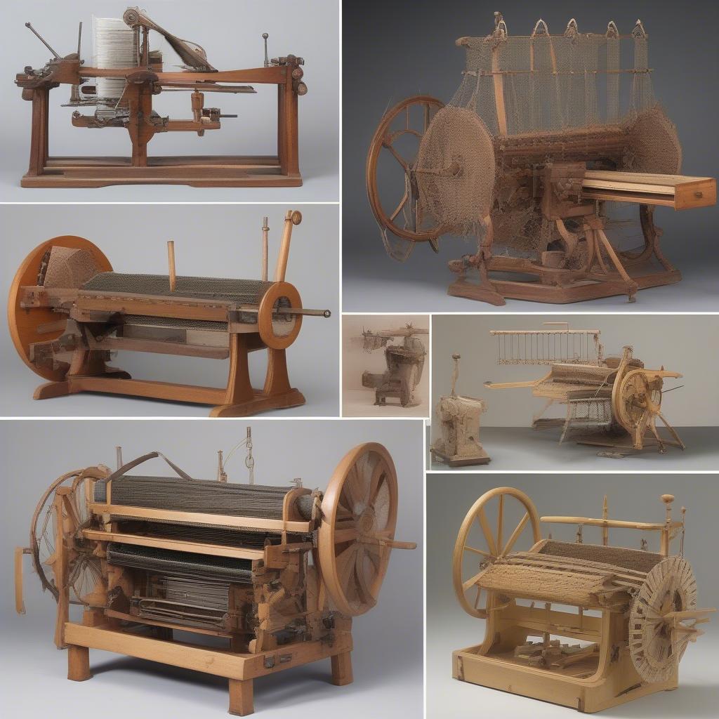 Variations of Antique Basket Weaving Machines