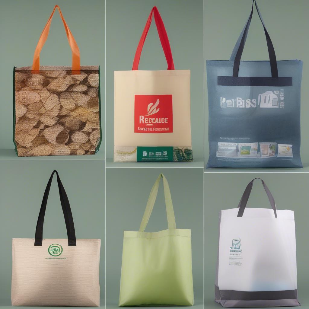 Various Styles of Recycled PET Non-Woven Bags