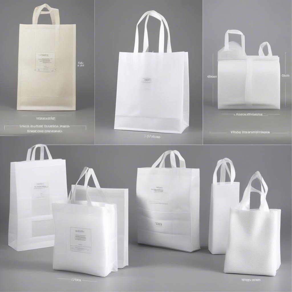 Different Types of White Non-Woven Bags