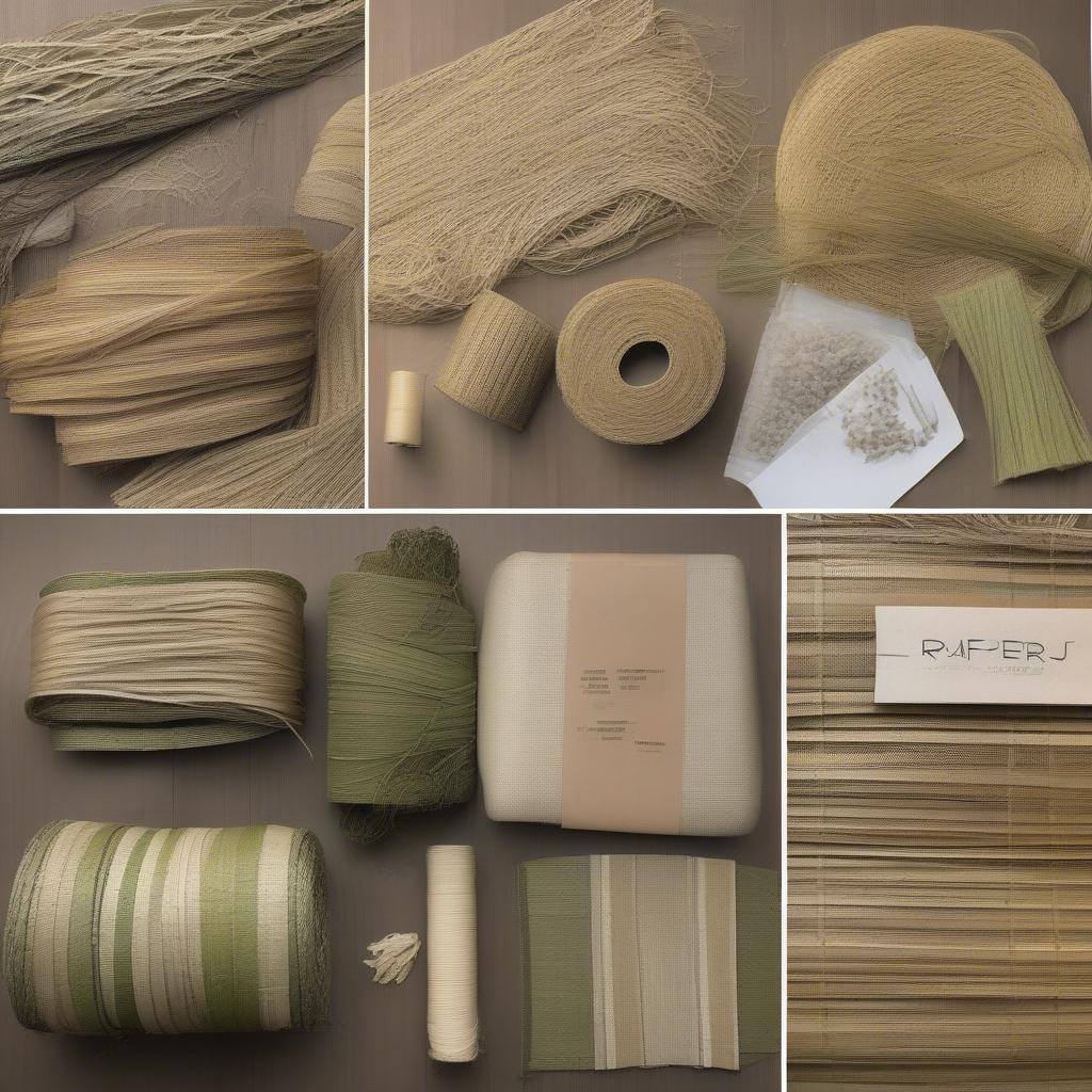 Various Materials for Weaving Sandals