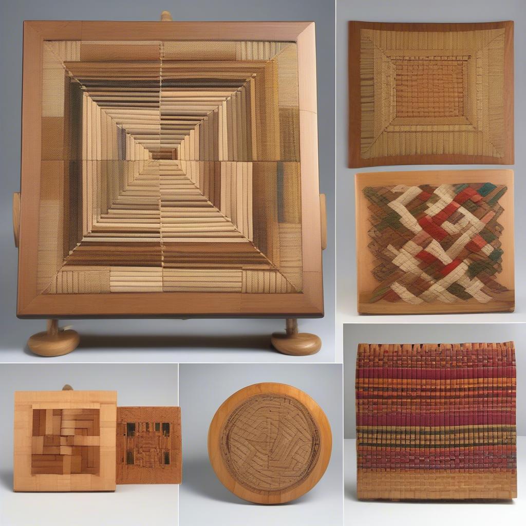 Different Weaving Patterns on an 8 Inch Square Base