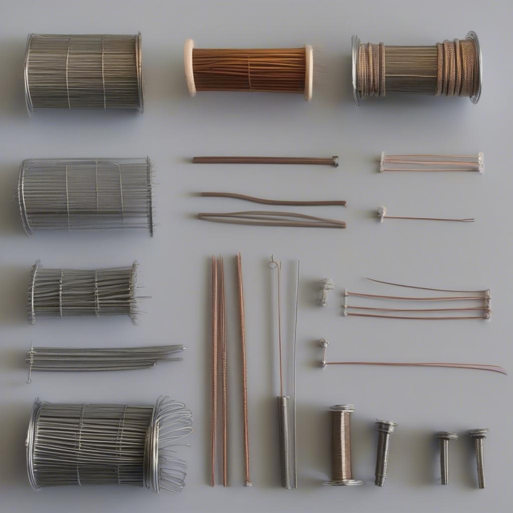 Different Wire Gauges for Basket Weaving