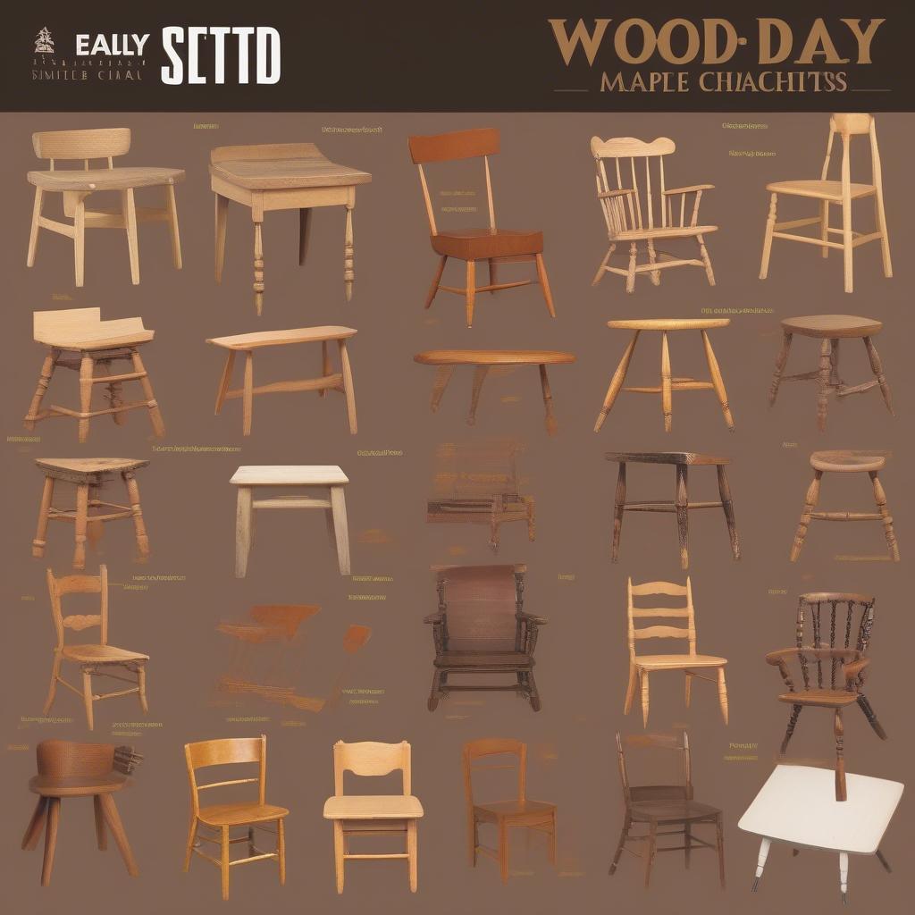 Different Wood Types for Early Settler Chairs