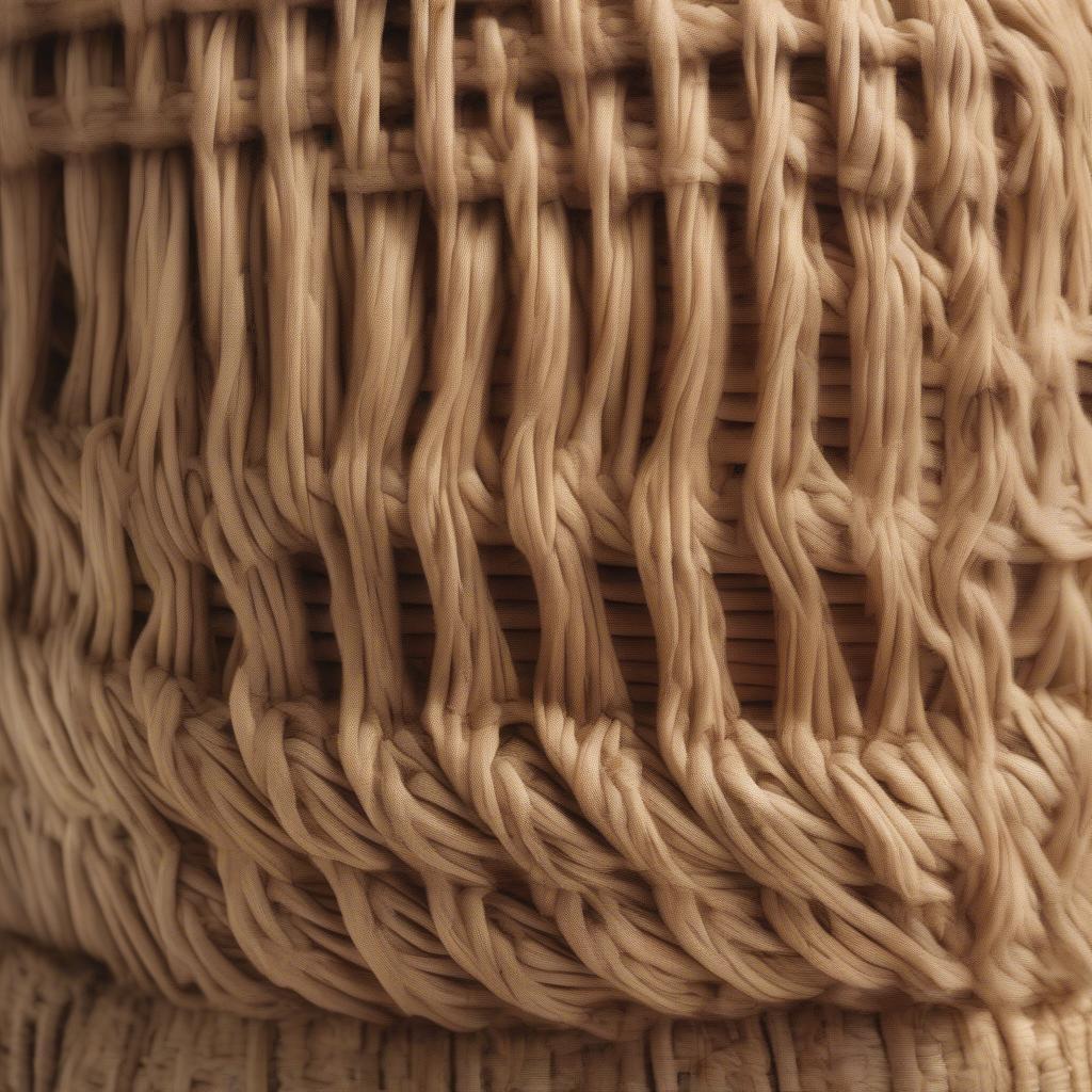 Close-up of different woven materials used in Anthropologie bags