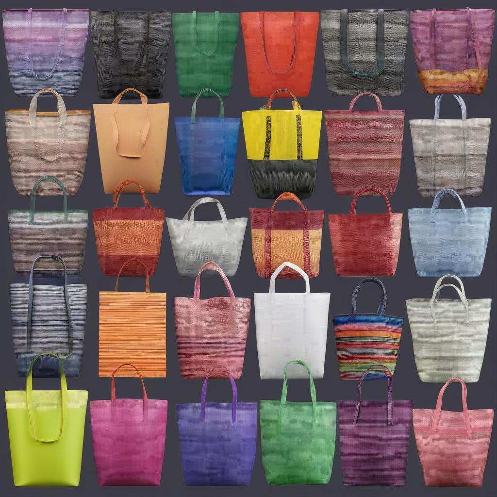 Different Woven Plastic Tote Bag Styles