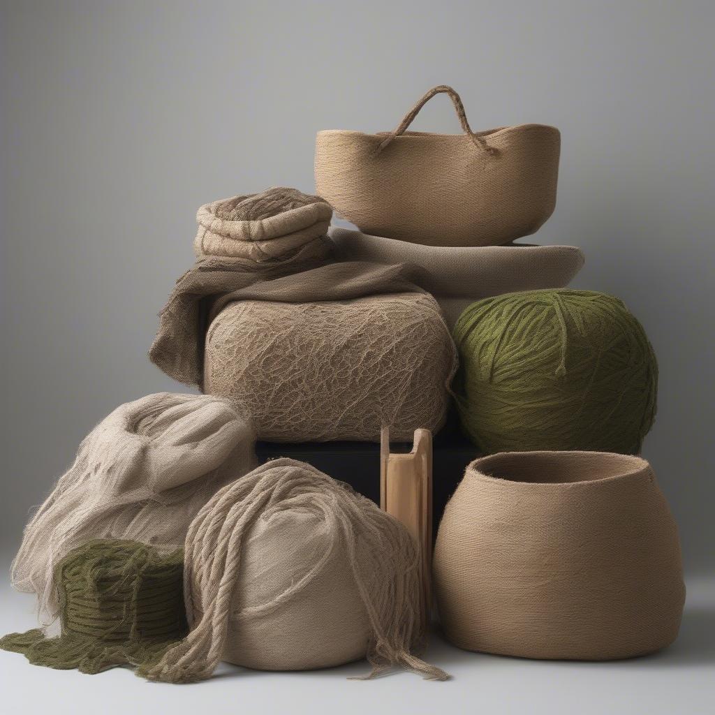 Variety of products crafted from nettle fiber beyond bags