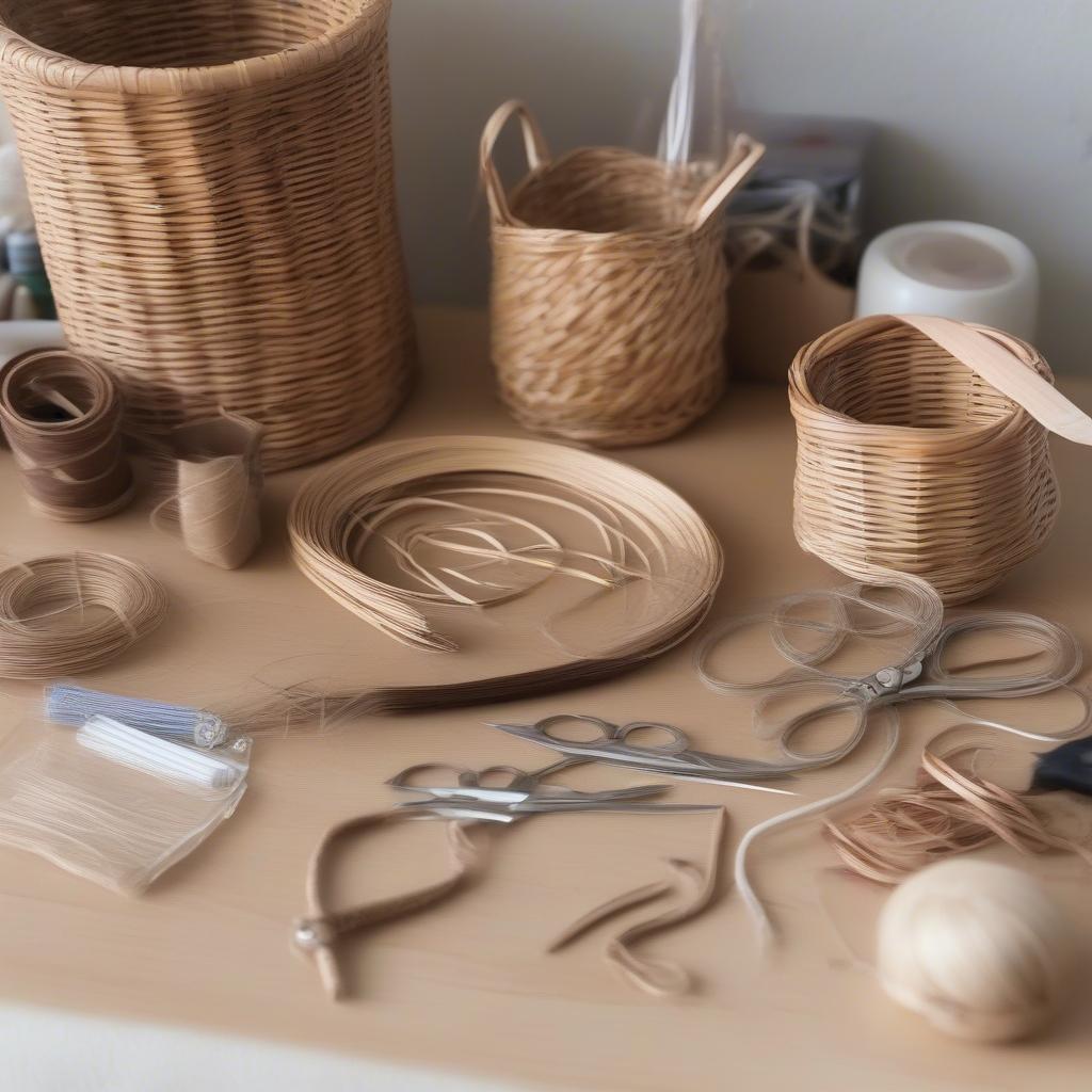 DIY Mothers Day Cup Weaving Basket Supplies